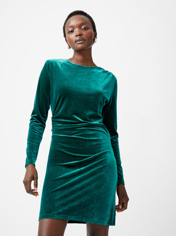 Viola Velvet Long Sleeve Bodycon Mini Dress