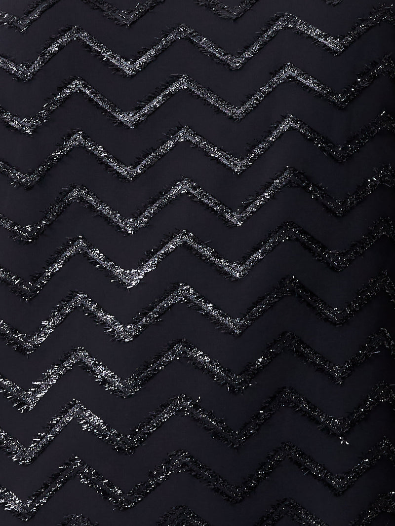 Lurex Georgette Mini Shift Dress