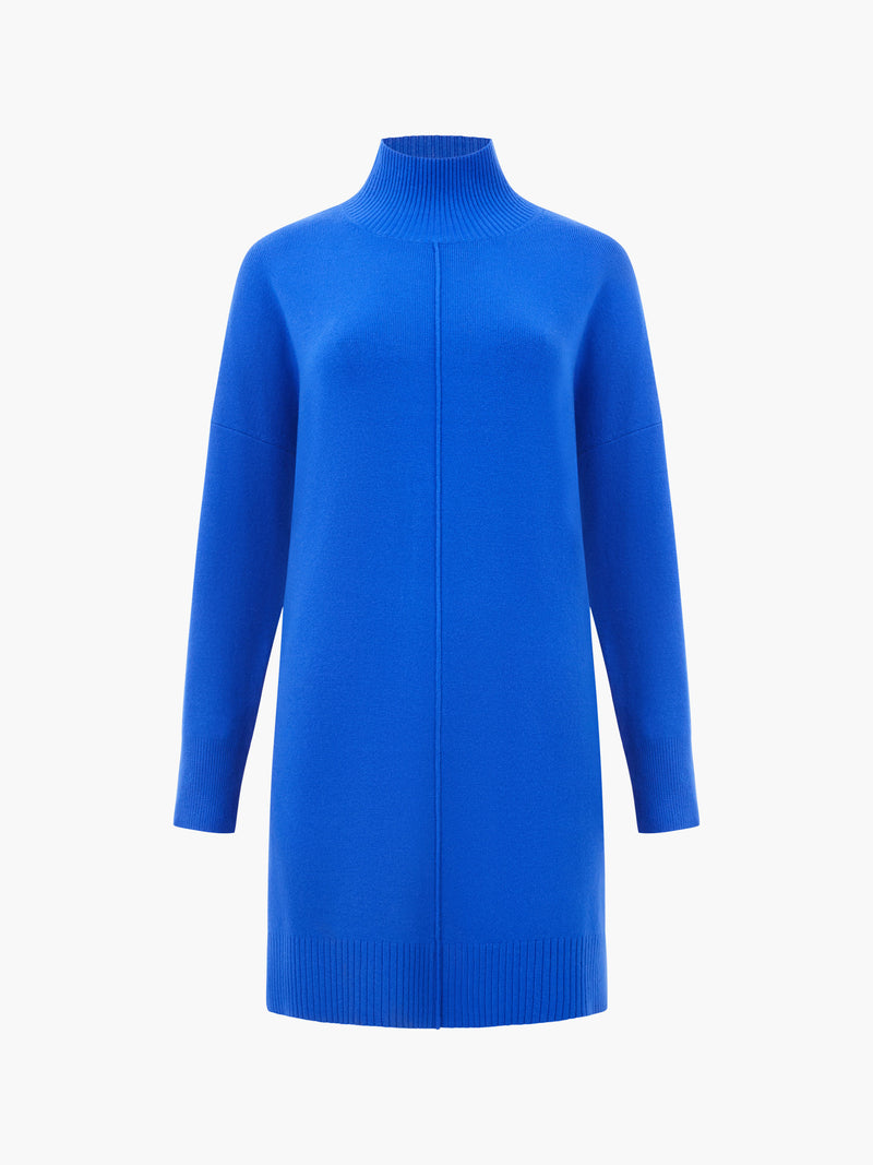 Babysoft Roll Neck Seam Mini Dress