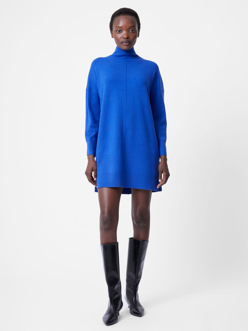 Babysoft Roll Neck Seam Mini Dress