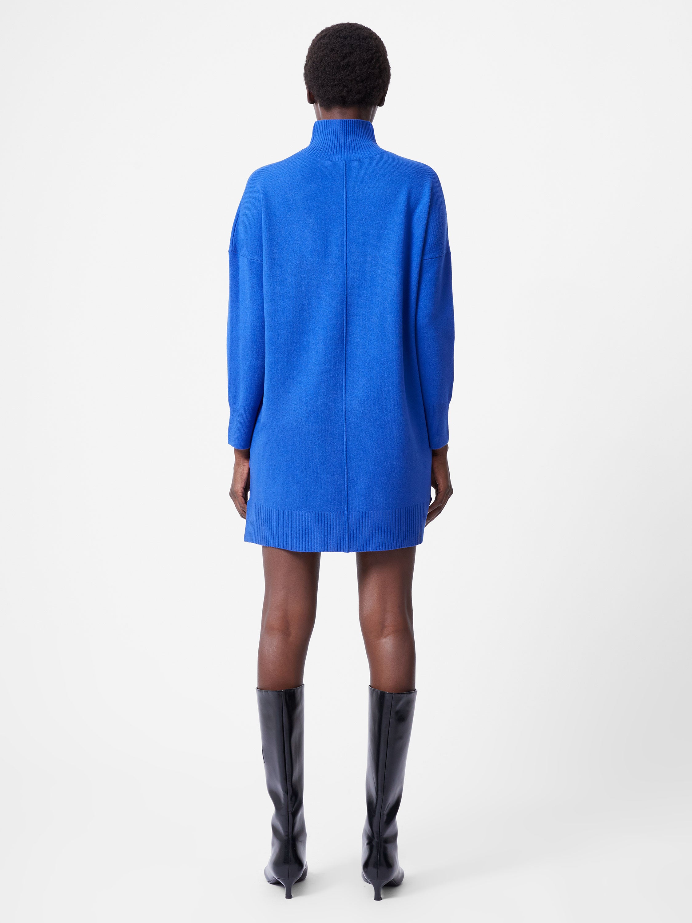 Babysoft Roll Neck Seam Mini Dress