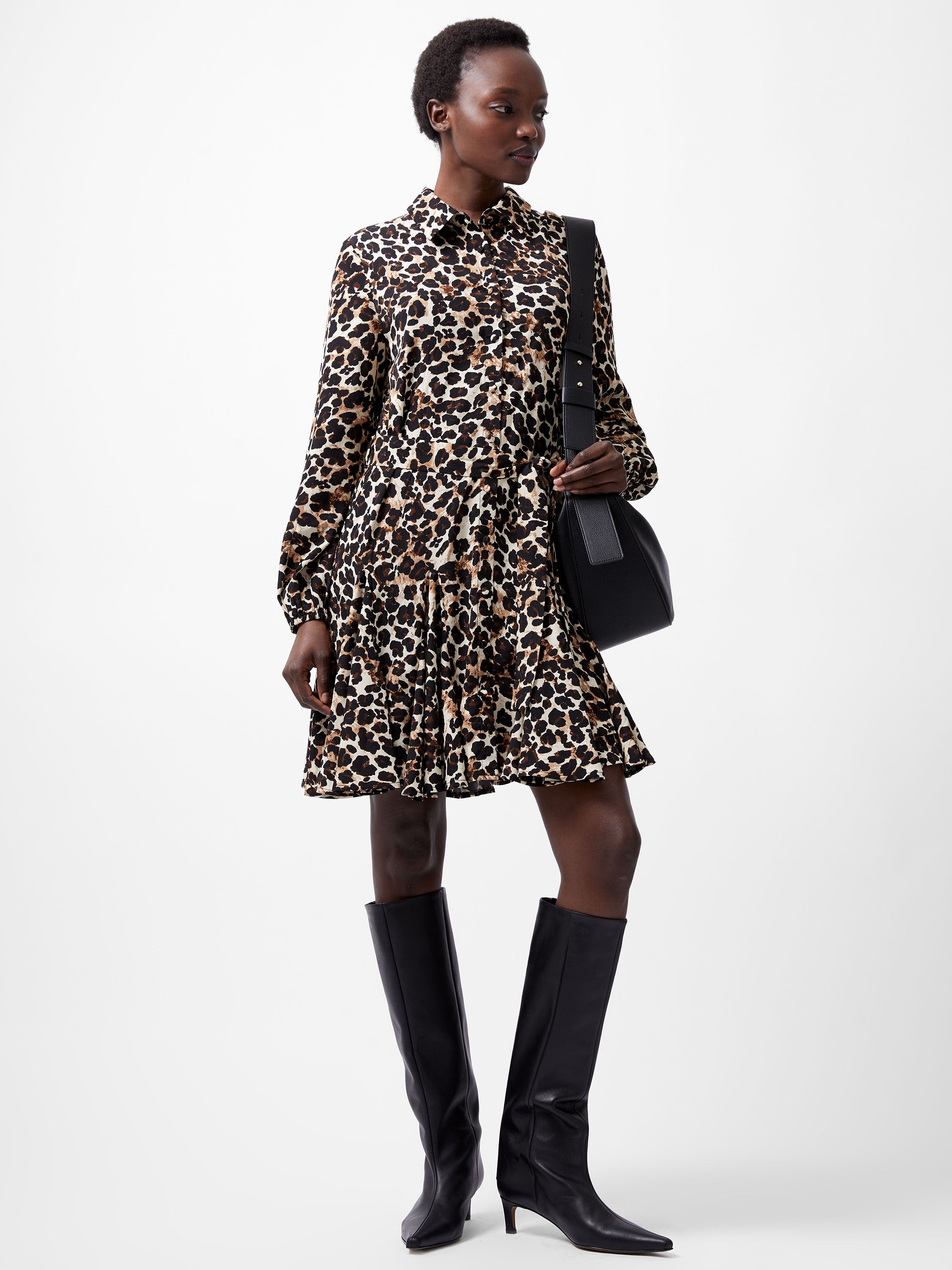 Leopard Print Swing Dress