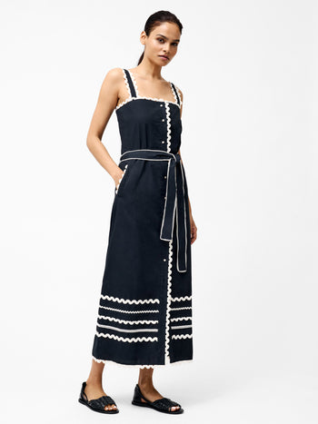 Cambria Cotton Ricrac Dress