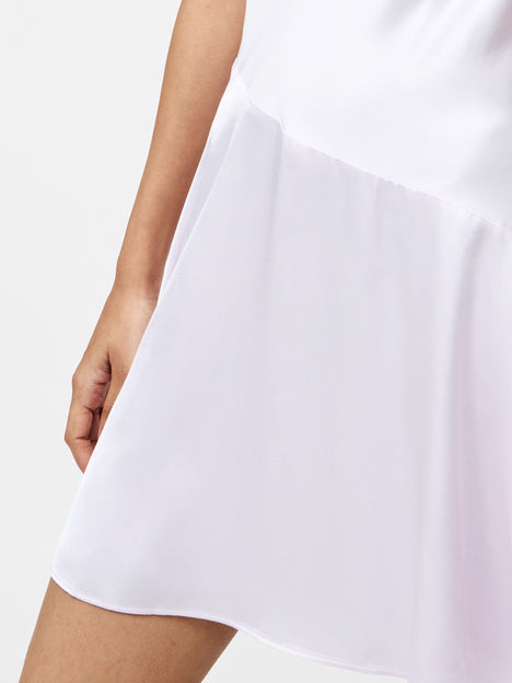 Oona Satin Asymmetrical Mini Dress