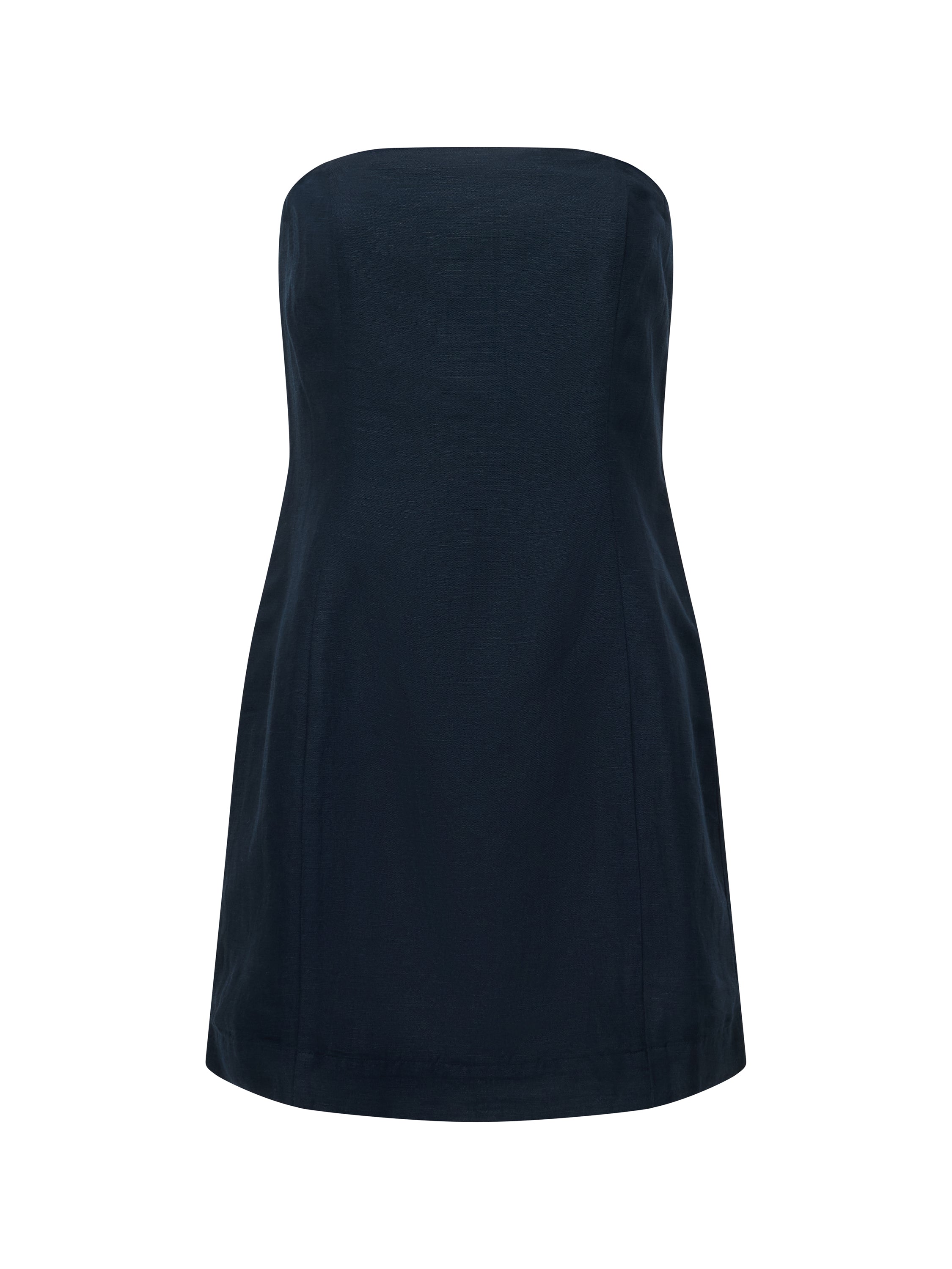 Birdie Linen Bandeau Mini Dress