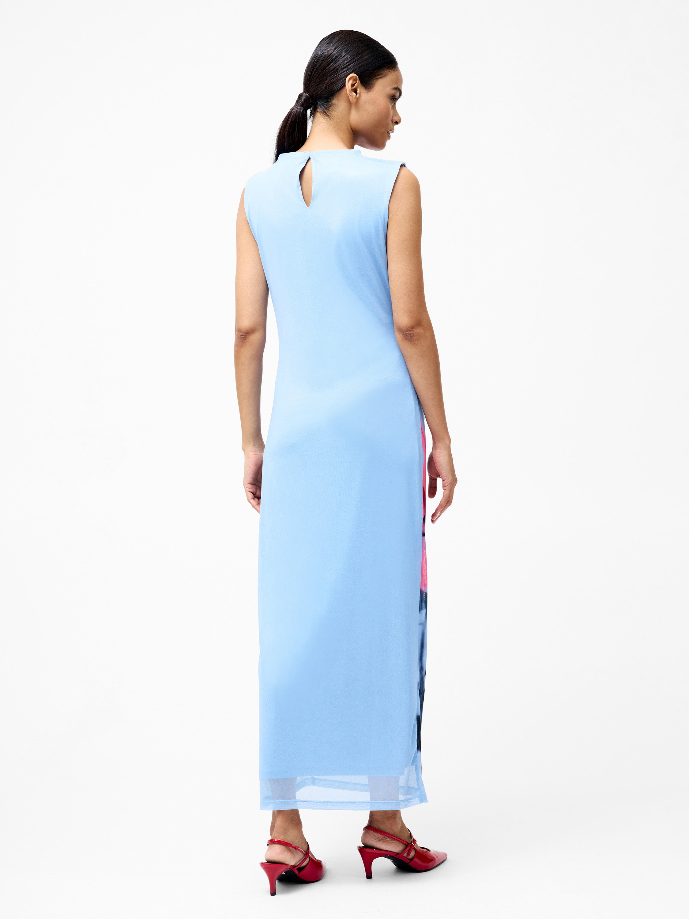 Smokey Placement Sleeveless Floral Maxi Dress
