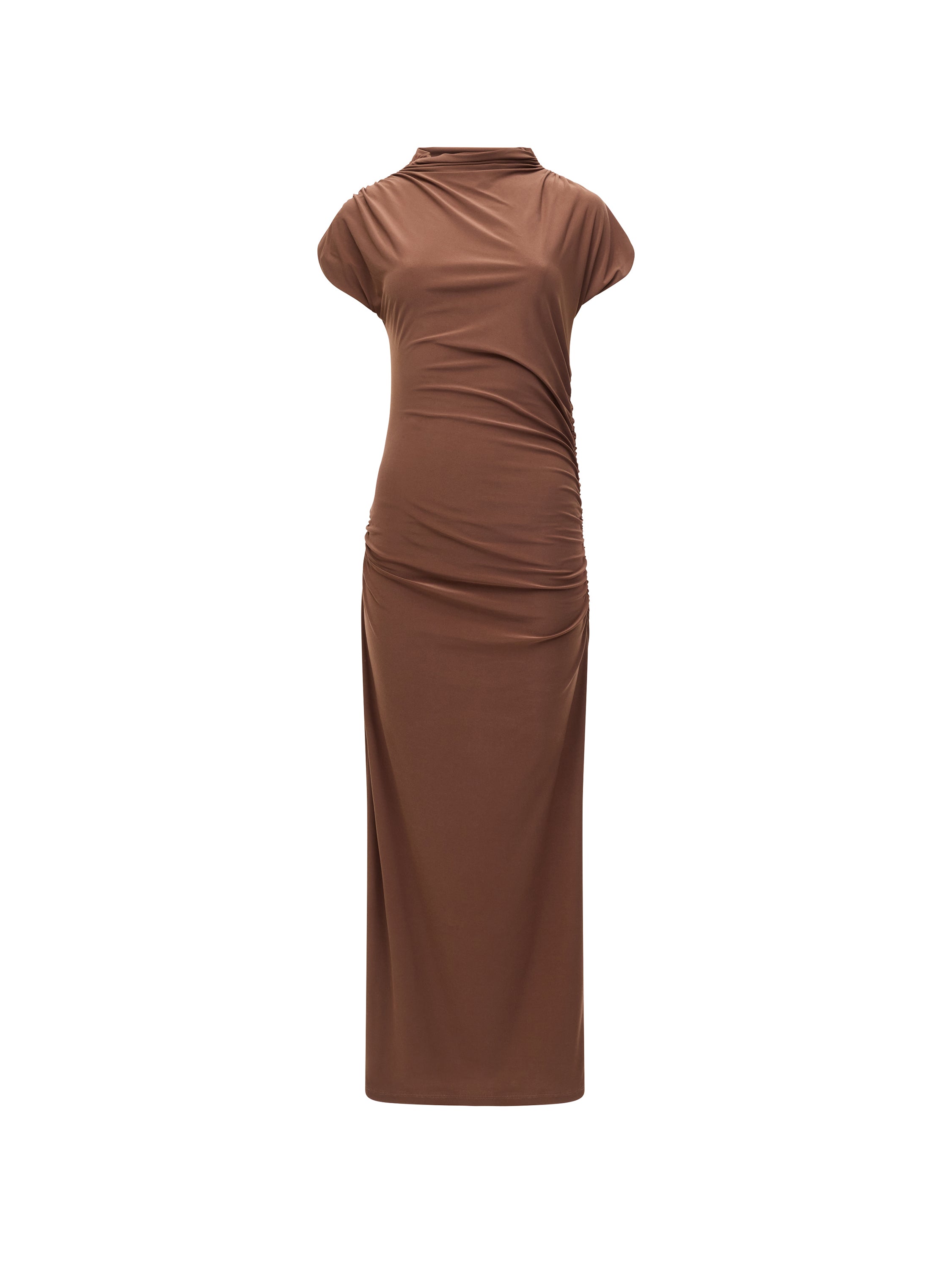 Draped Samira Mock Neck Dress