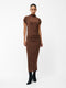 Draped Samira Mock Neck Dress
