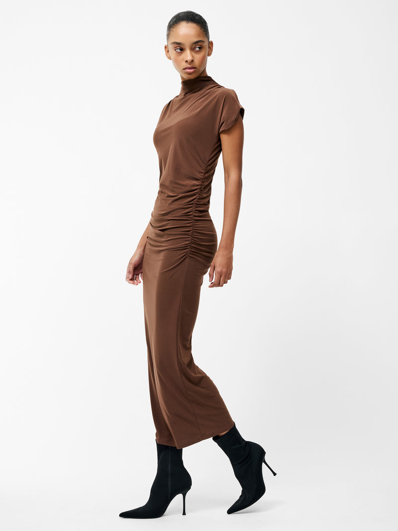 Draped Samira Mock Neck Dress
