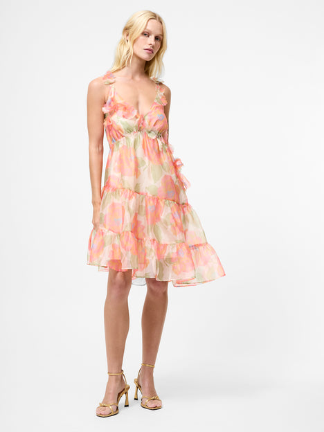 Jasmine Organza Halterneck Mini Dress