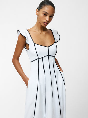 Ariette Linen Flared Dress