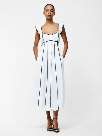 Ariette Linen Flared Dress