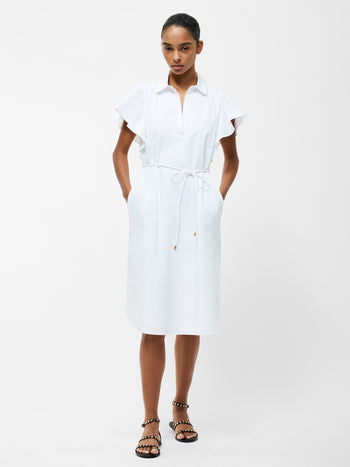 Cambria Cotton Belted Midi Dress