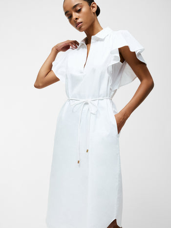 Cambria Cotton Belted Midi Dress