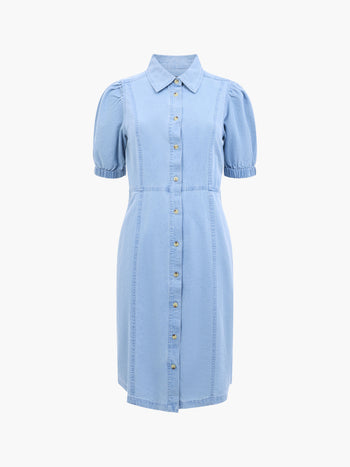 Chambray Button Through Dress