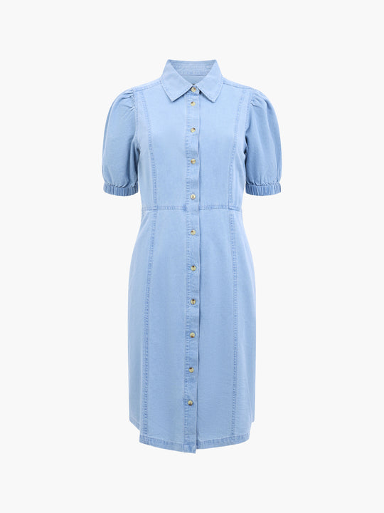 Chambray Button Through Dress