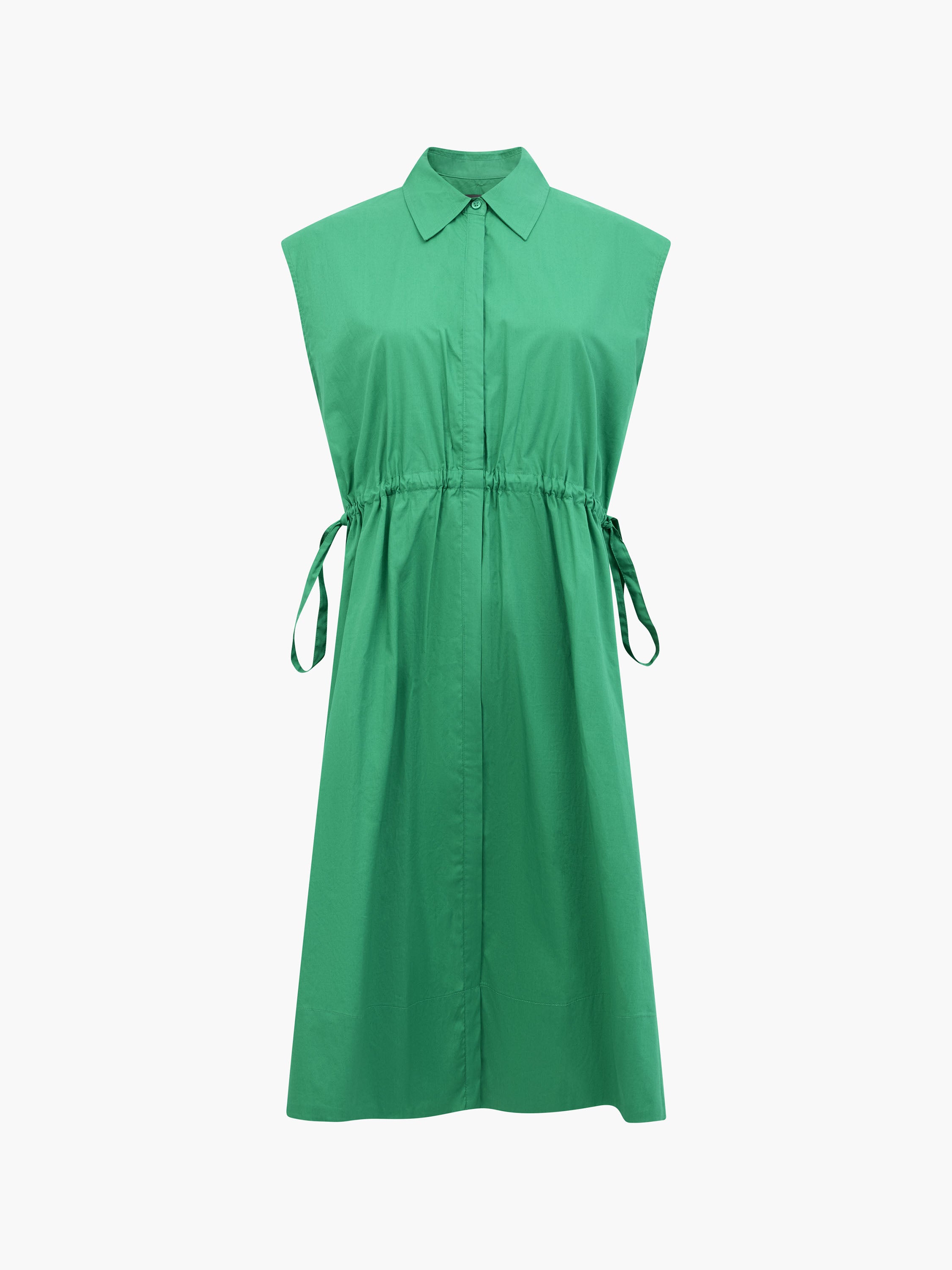Poplin Tie Sleeveless Dress