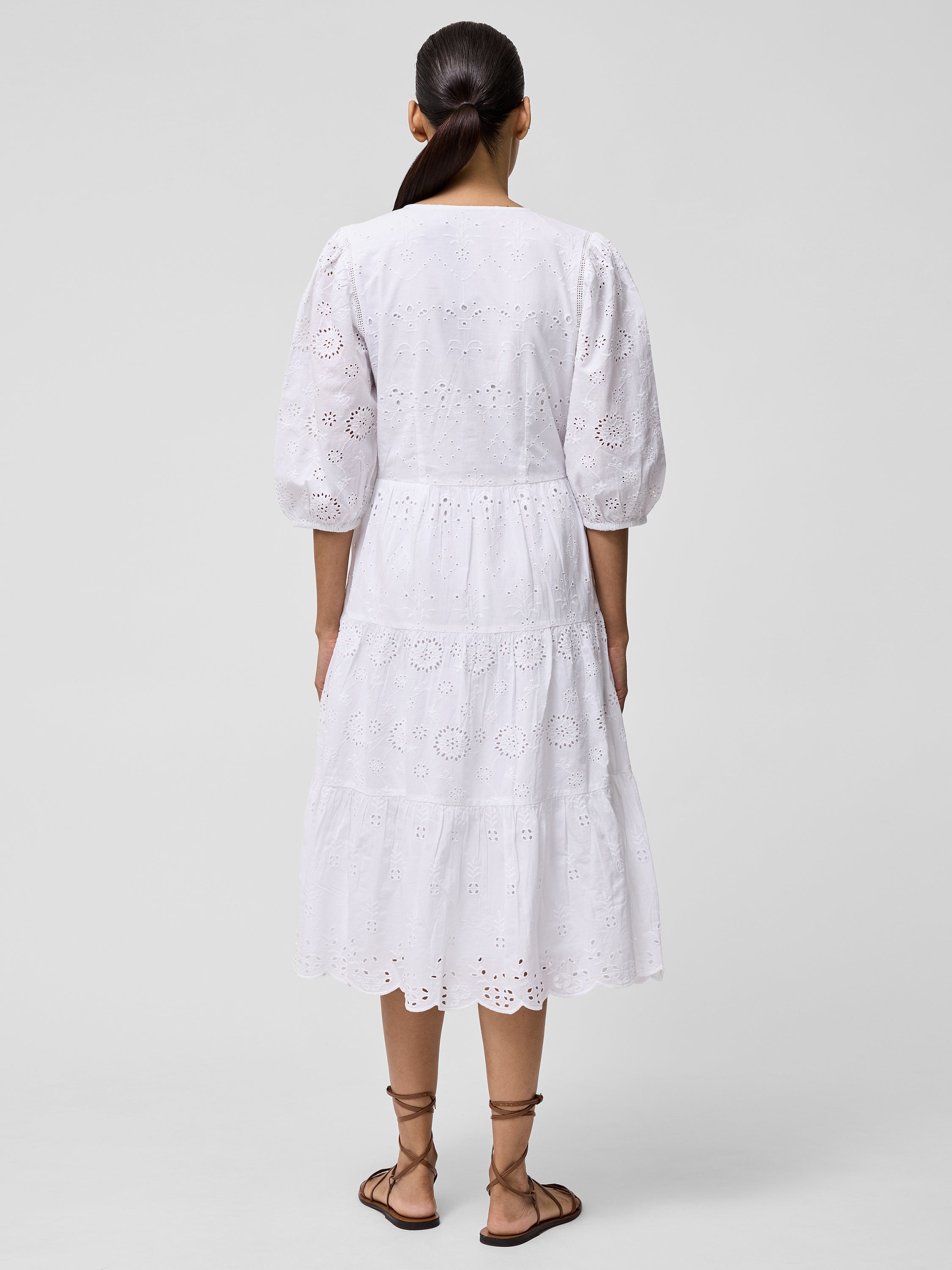 Broderie Anglaise Tiered Dress