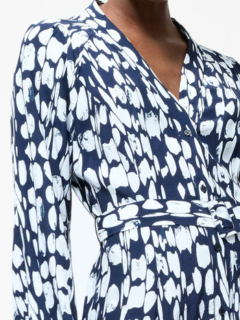 Islanna Long Sleeve Belted Midi Dress