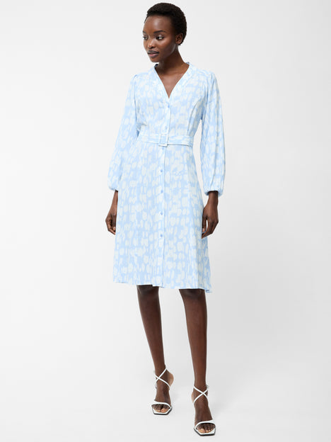 Islanna Long Sleeve Belted Midi Dress
