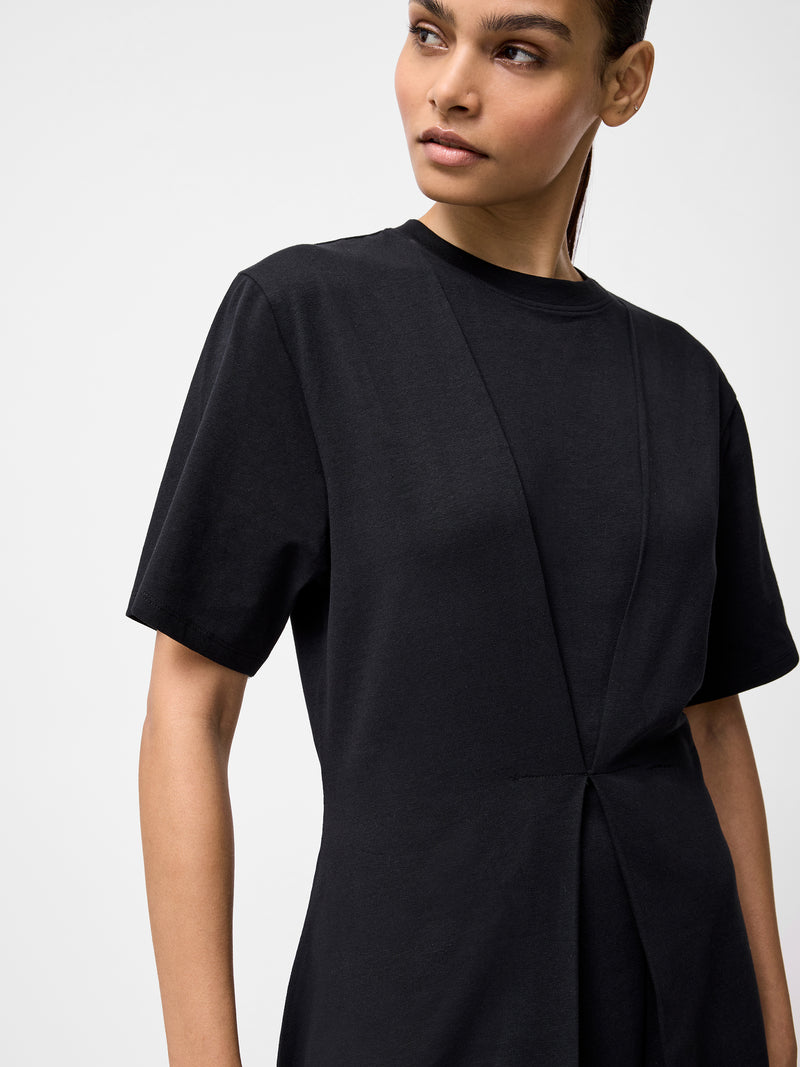 Pleat Flippy Mini Dress