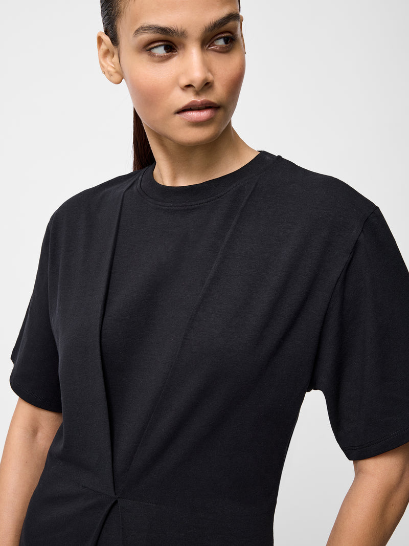 Pleat Flippy Mini Dress