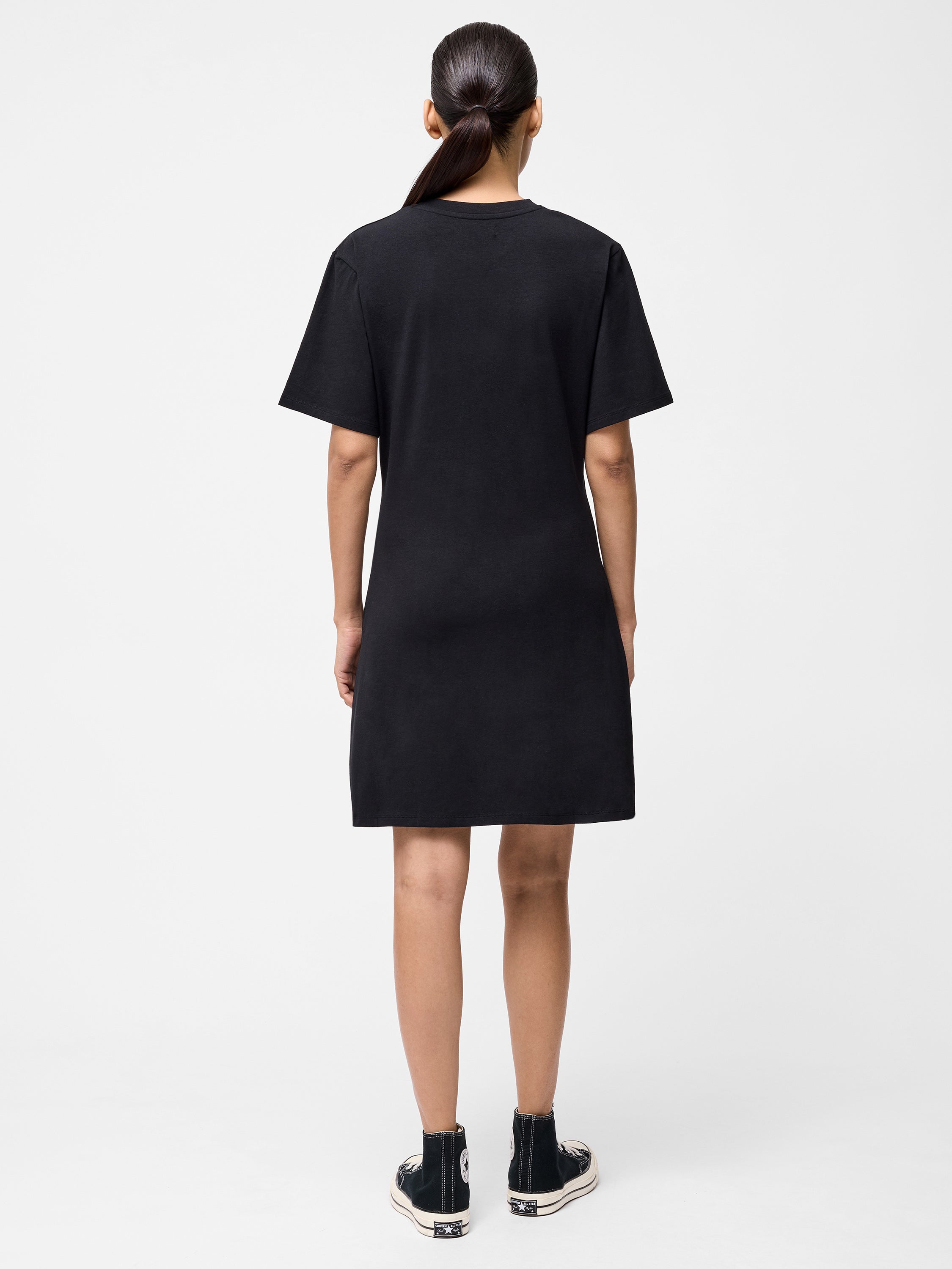 Pleat Flippy Mini Dress