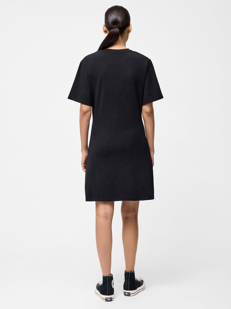 Pleat Flippy Mini Dress