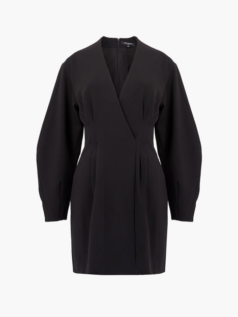 Azra Twill Banana Sleeve Wrap Dress