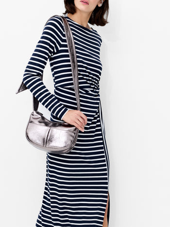 Kyra Jersey Striped Midaxi Dress