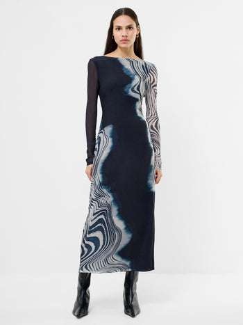 Celeste Shuri Mesh Midi Dress
