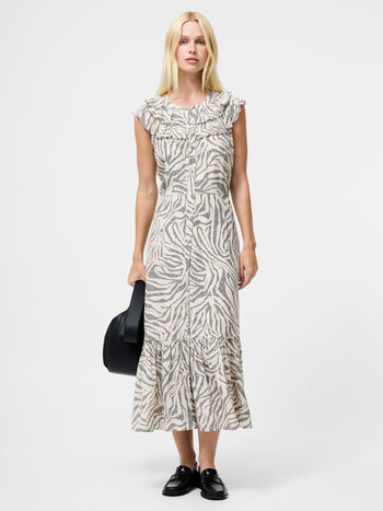 Josie Eco Delphine Ruffle Midi Dress