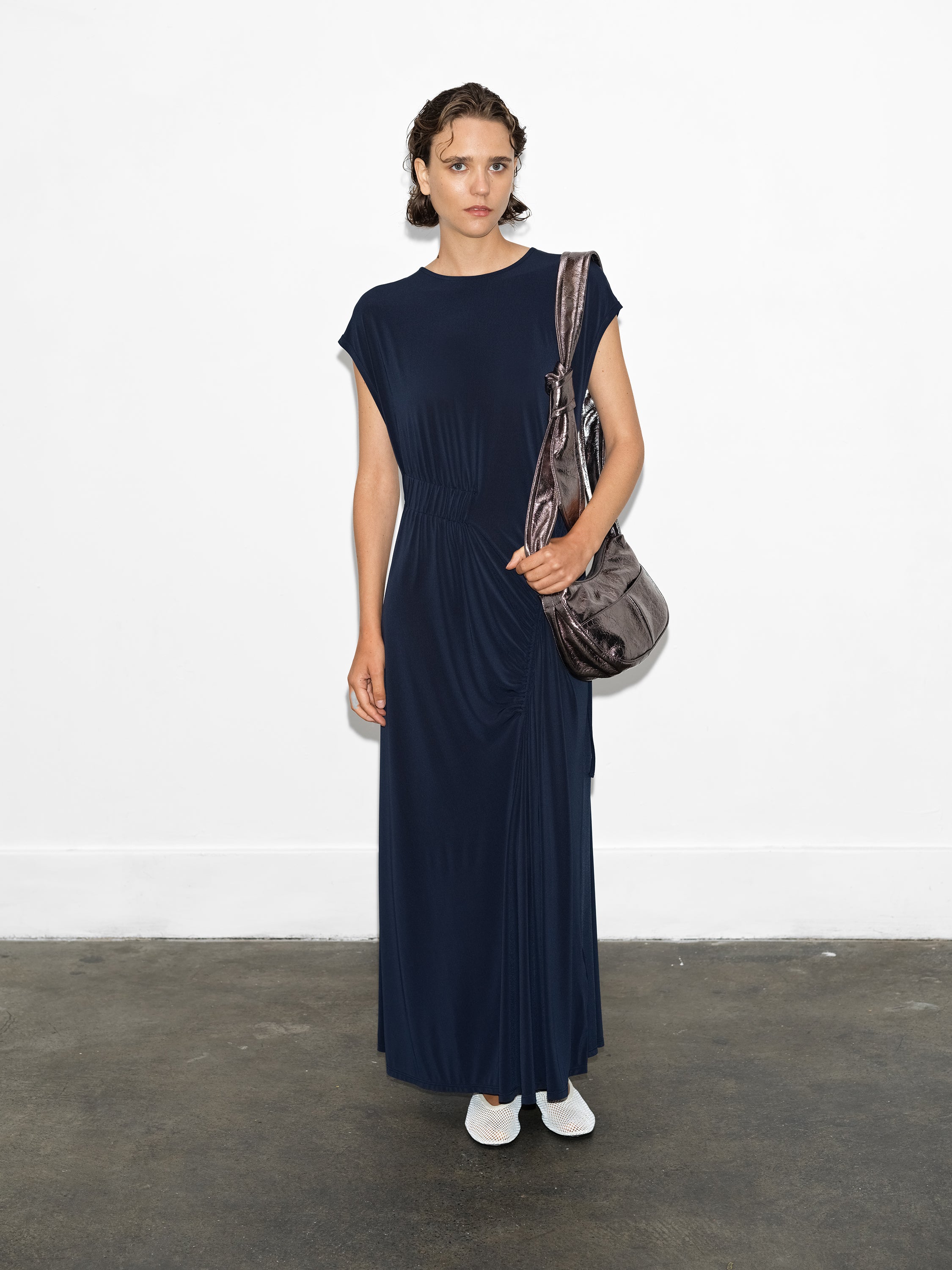 Samira Jersey Gathered Maxi Dress