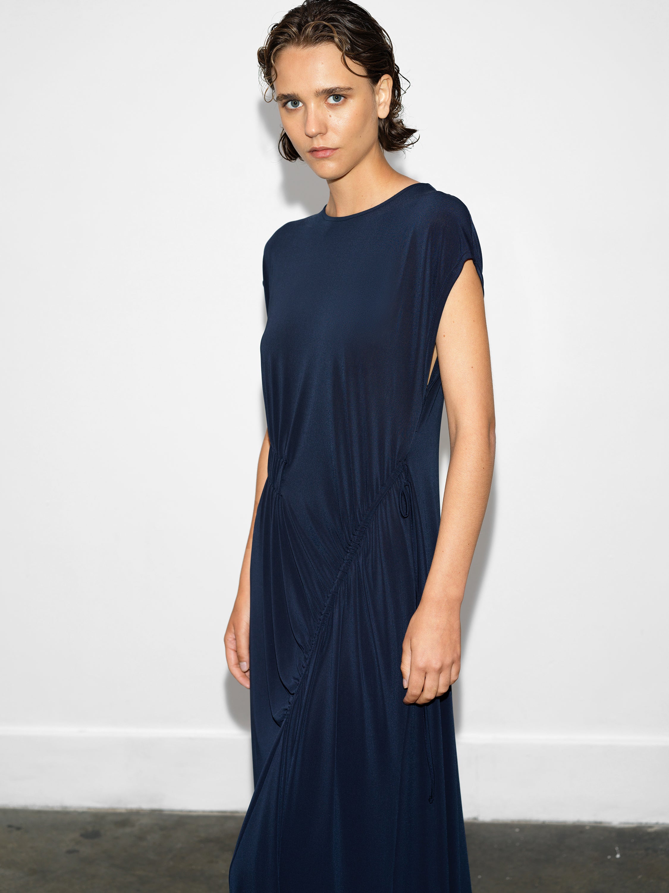 Samira Jersey Gathered Maxi Dress