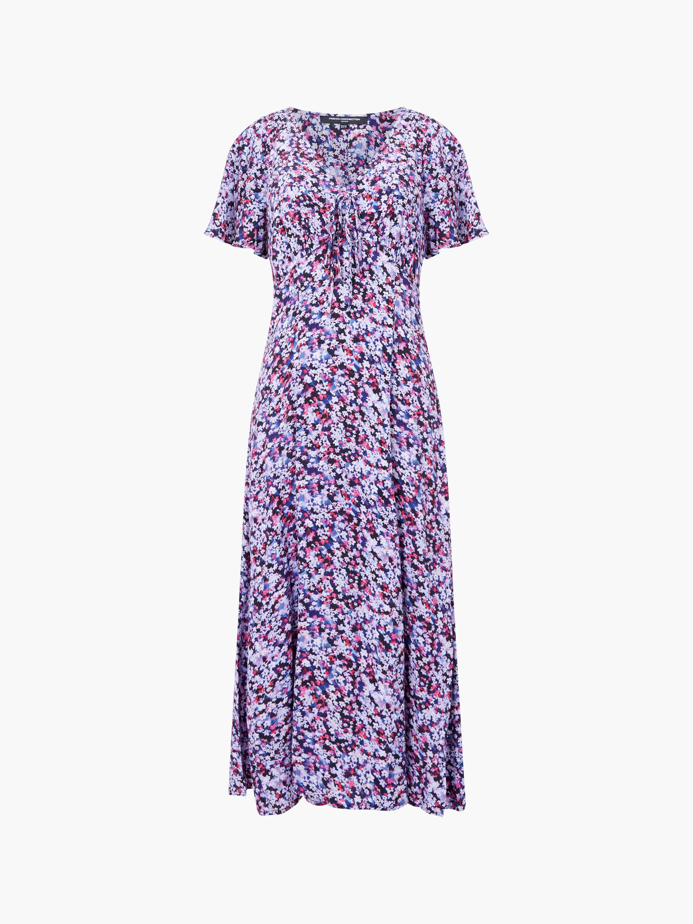 Lizzy Eco Crepe V Neck Midi Dress