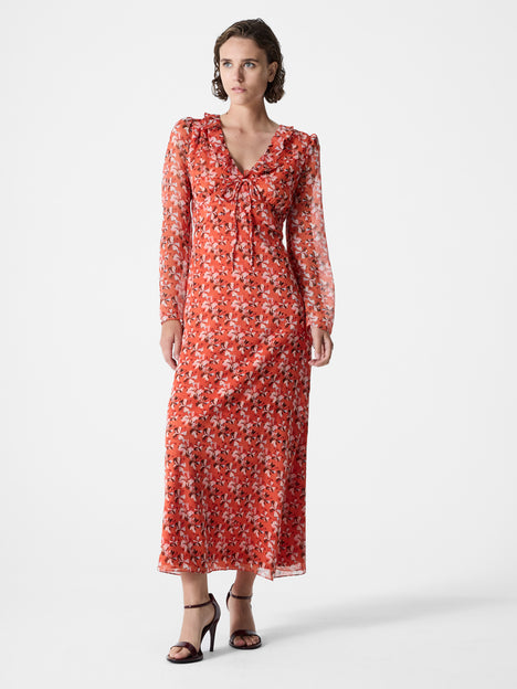 Rebecca Emina V Neck Dress
