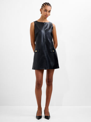 Dessa Faux Leather Mini Dress