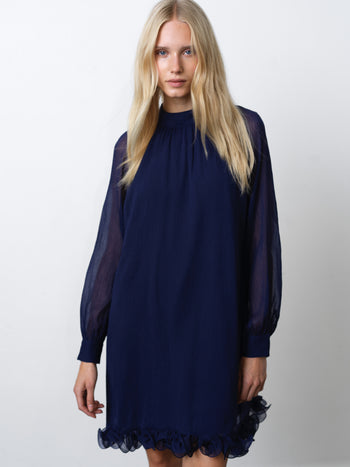 Emina Chiffon Long Sleeve Dress