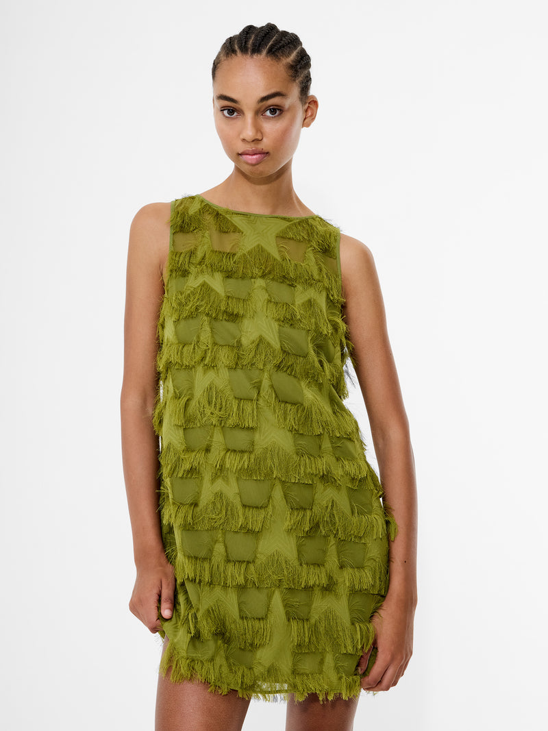 Miley Chiffon Star Fringe Mini Dress