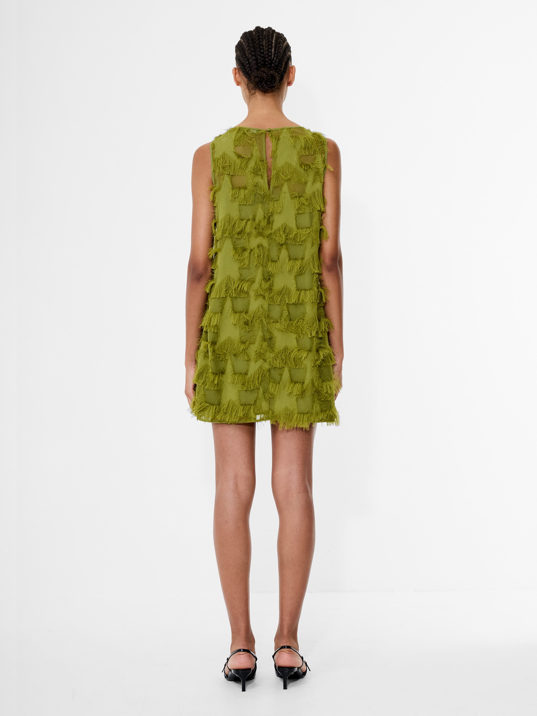 Miley Chiffon Star Fringe Mini Dress