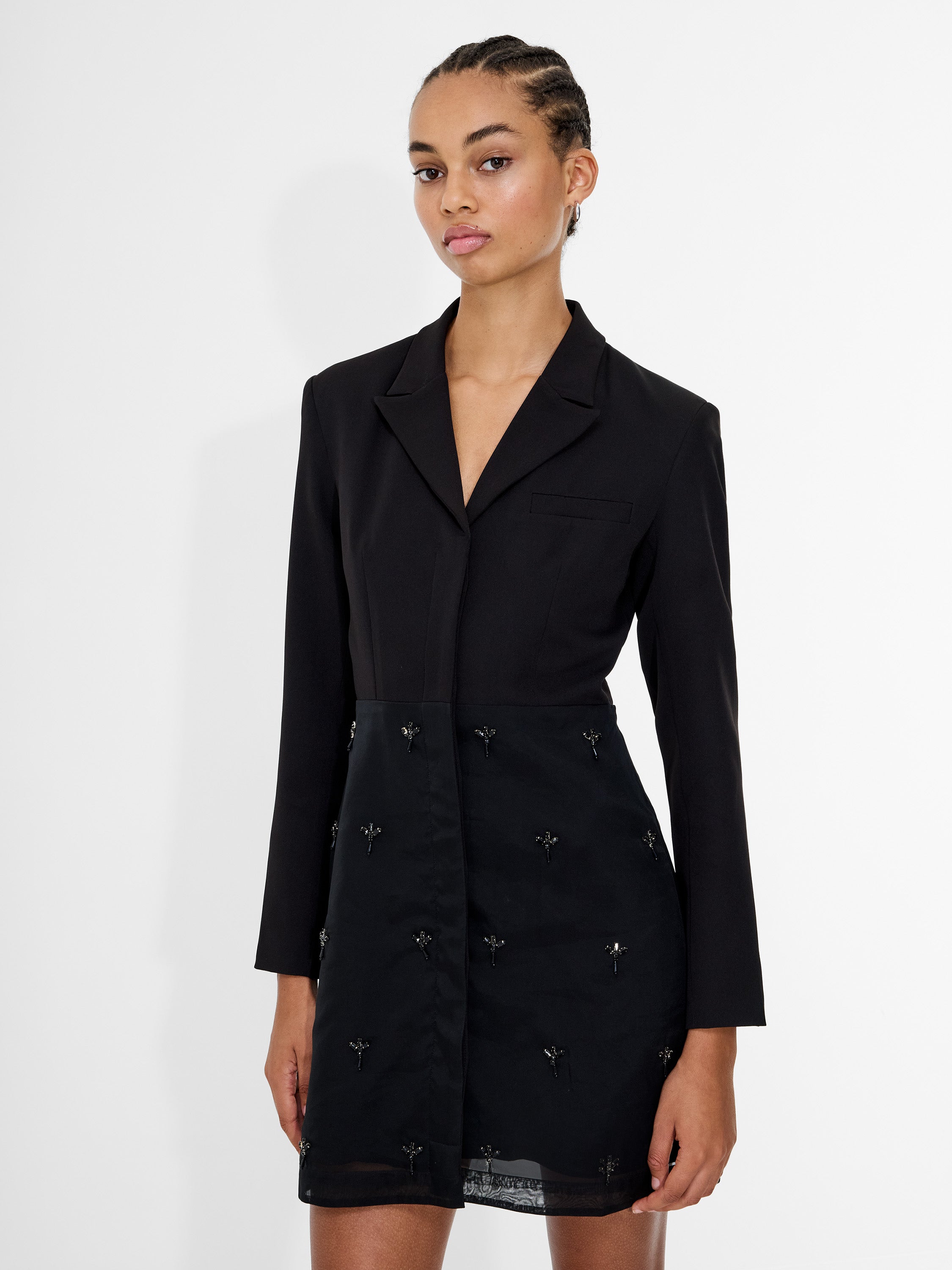 Darcy Embellished Tailored Mini Dress