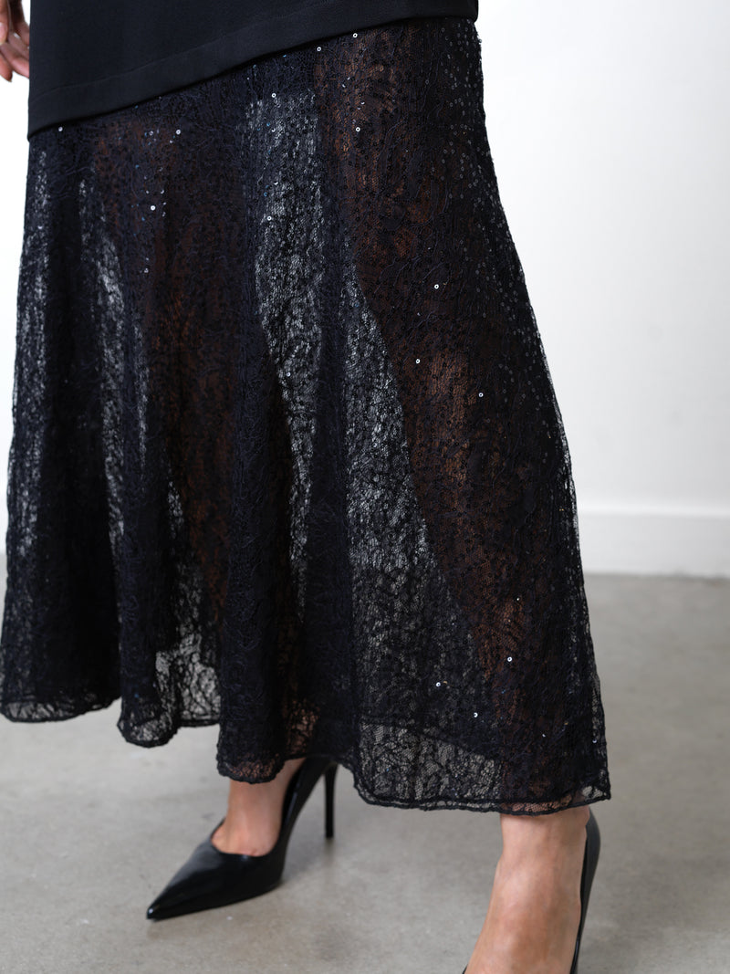Valetta Lace Sequin Mix Dress