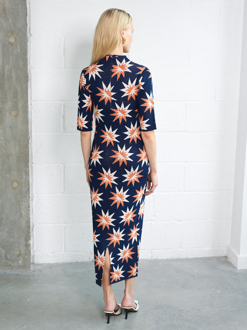 Imelda Star Jacquard Knit Dress