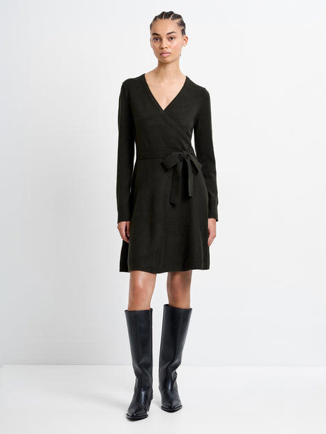 Babysoft Wrap Mini Dress