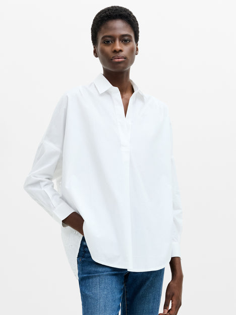 Appelona Broderie Anglaise Popover Shirt