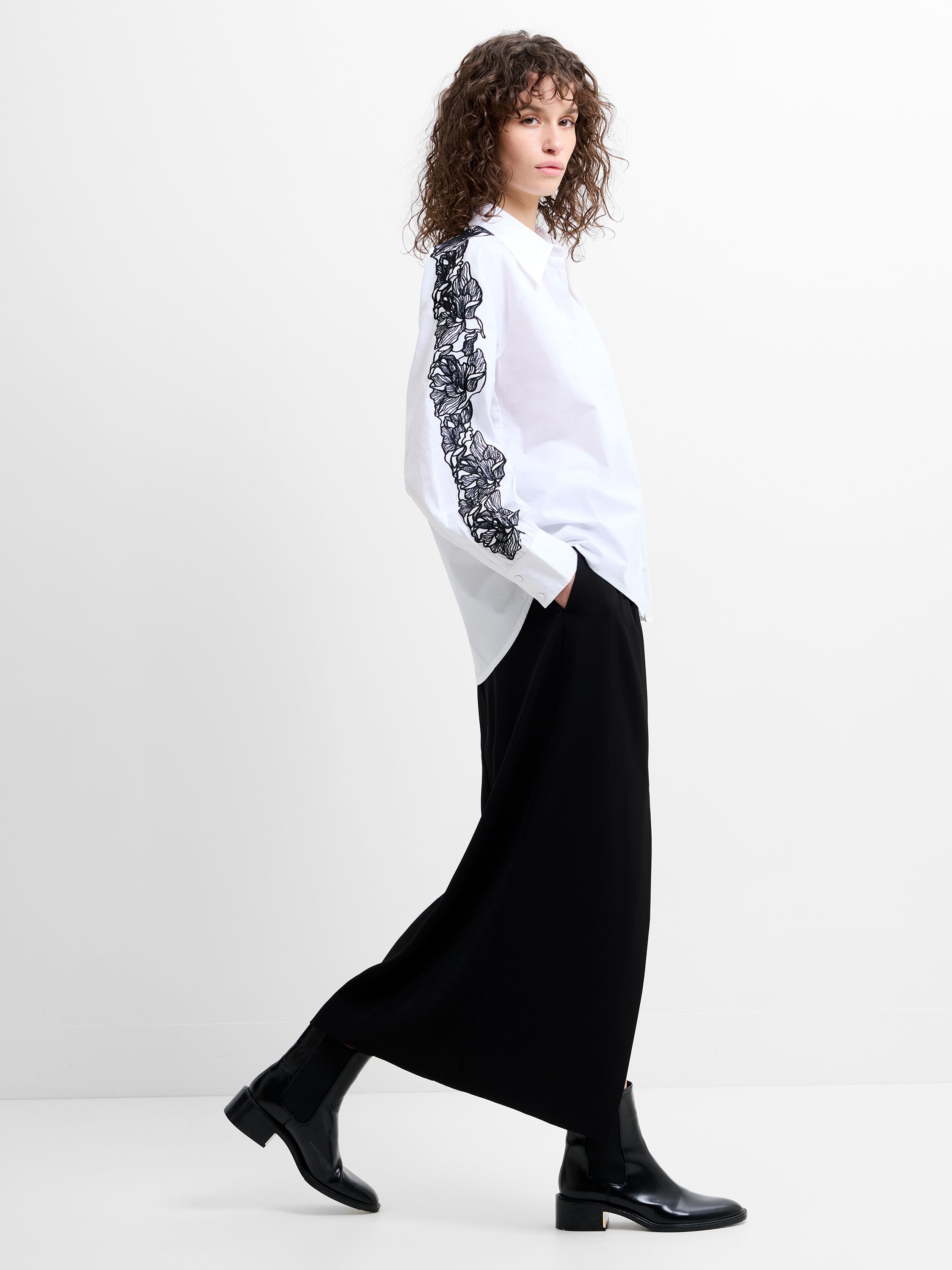Cambria Cotton Embroidered Shirt