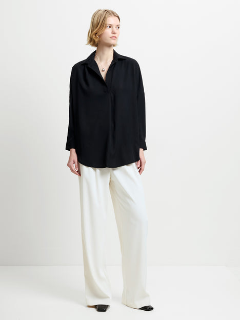 Rhodes Recycled Crepe Popover Shirt