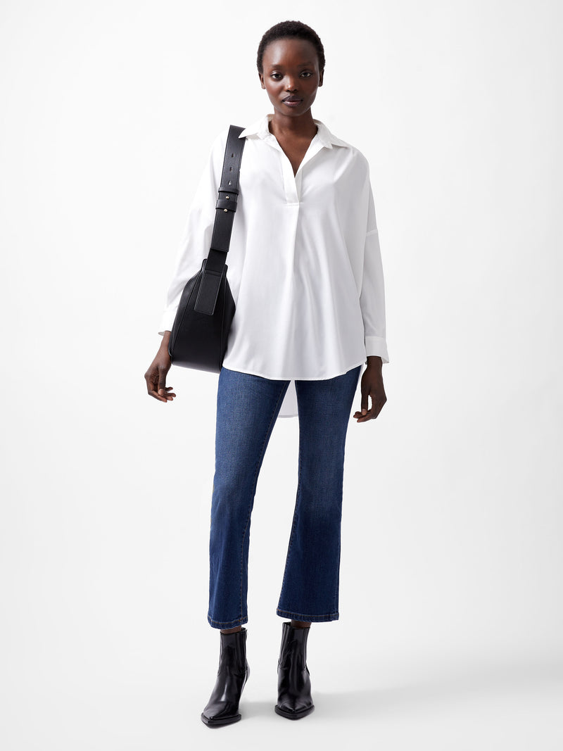 Rhodes Recycled Crepe Popover Shirt