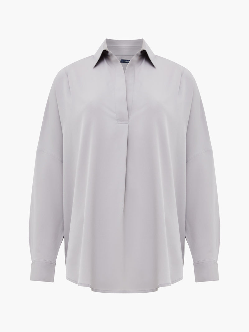 Rhodes Recycled Crepe Popover Shirt