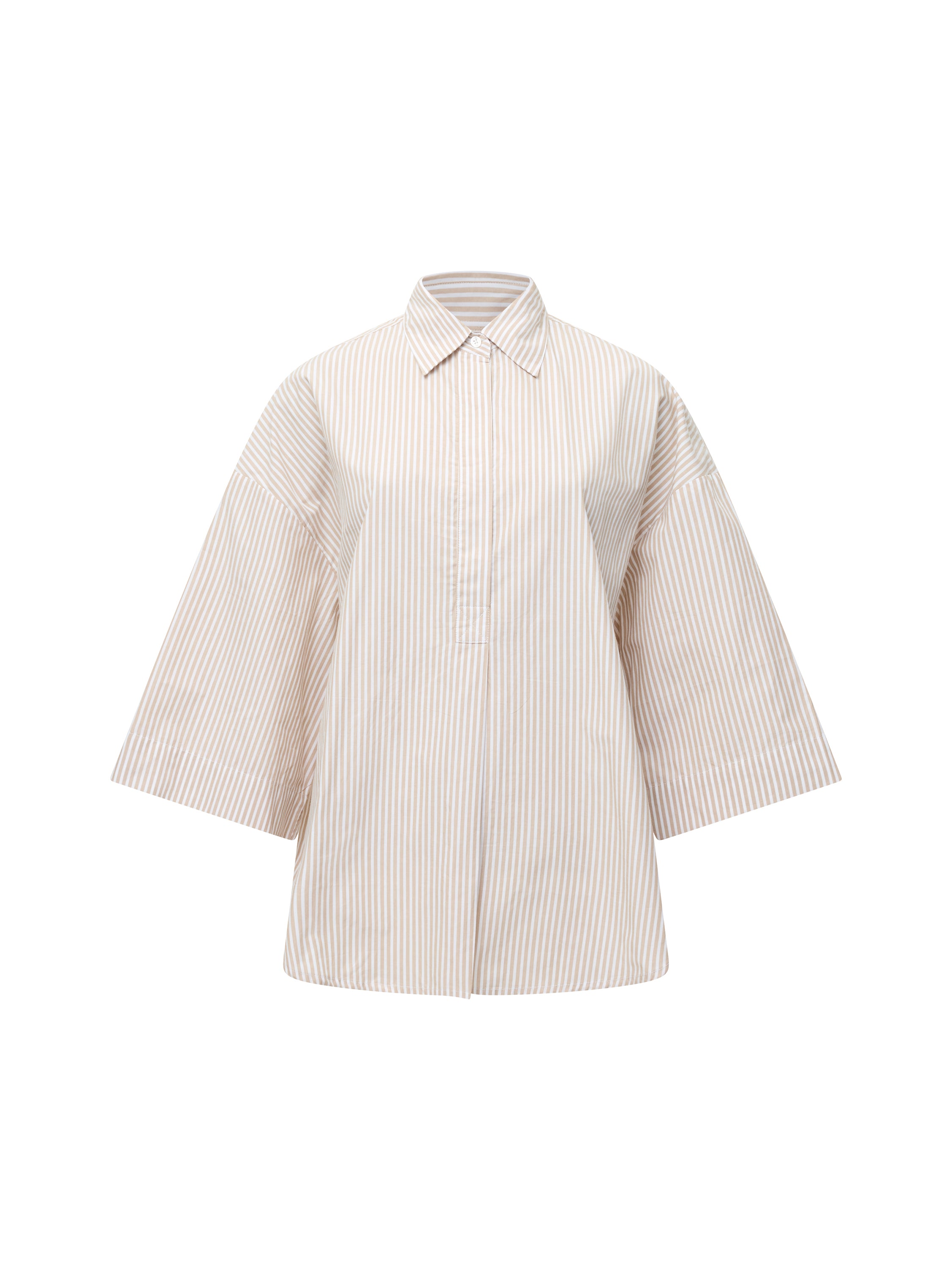 Rhodes Poplin Stripe Popover Shirt